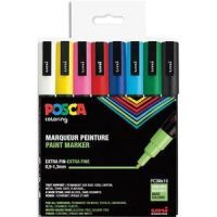 Logo Uni-ball pochette 16 marqueurs posca peinture  eau, encre pigmentation assortie, pte fine pc3m/16aass21 706399