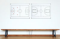 Logo Bi-office tableau blanc mural terrain de hockey, a4 70030254