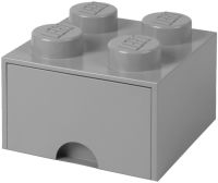 Logo Lego brique tiroir storage brick drawer 4, 1 tiroir, gris 58300050