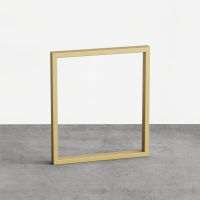 Logo Pied tess dor� 720 mm - pied de table rectangulaire en acier dor� h