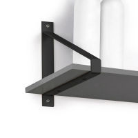 Logo Support triangulaire - support triangulaire coloris noir pour �tag�re
