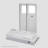 Logo Luma aluminium - kit luma - 2 spots � poser en coloris aluminium +