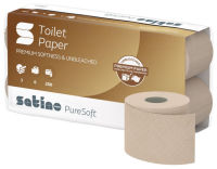 Logo Satino by wepa papier toilette puresoft, 3 couches, marron 6420940