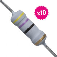 Logo Lot 10 resistances 47 ohms 2w rox2sj47r 211.088