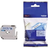 Logo Label tape black on blue 12mm/8m non-laminated brother mk531bz