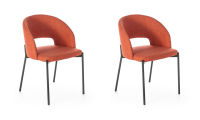 Logo Sara rouge brique - lots de 2 assises hauteur table sara avec assise