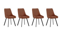 Logo Felix terracotta - lots de 4 assises hauteur table felix avec assise