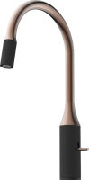 Logo Rc701019 - mitigeur de cuisine luisina, bec pivotant noir mat et