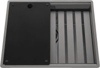Logo Legato + inox platinium - cuve sous-plan luisina 1 grand bac coloris
