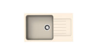 Logo Dolce champagne - evier � encastrer luisina 1 grand bac, 1 �gouttoir