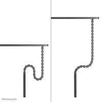 Logo Neomounts cable spine organizer for sit/stand desk frames screw mounted magnetic channel black 48069428
