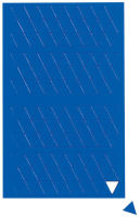 Logo Maul sybole magn�tique triangle, 10 x 10 mm, bleu 8716678
