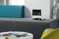 Logo Open noir - prise murale coloris noir 2 prises et 2 prises usb-a zen 92pu 009