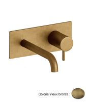 Logo Mitigeur lavabo mural triverde - tv25892 vieux bronze