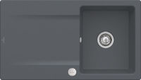 Logo Siluet flat graphite - evier � fleur villeroy & boch 1 bac coloris graphite ev3335 2f i4