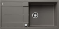 Logo Evier blanco metra - silgranit gris volcan - 527308