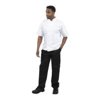 Logo Veste de cuisine mixte whites boston manches courtes blanche xs b250-xs