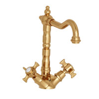 Logo Lavabo chambord bec potence mobile dore pvd + vidage chambord - ch11156p
