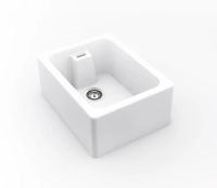 Logo Clovis blanc - evier � poser esprit chambord 1 bac coloris blanc ev1200gr 006
