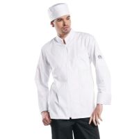 Logo Veste de cuisine mixte chaud devant monza manches longues blanche 3xl h625-xxxl