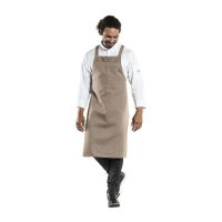 Logo Tablier bavette crois� mixte chaud devant nordic argile 75x100 cm ba026