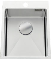 Logo Vibrato inox lisse - cuve � encastrer luisina 1 bac coloris inox lisse ev52il1