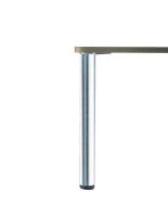 Logo Pied rond basique aspect inox 820 mm - pied de table rond en acier aspect inox h 820 mm - �60 mm zdn pr608 057