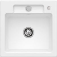 Logo Siluet s flat stone white - cuve � fleur villeroy & boch 1 bac coloris stone white ev33452frw