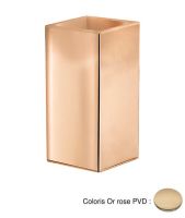 Logo Porte verre � poser quattro - qu74546p or rose pvd