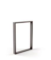 Logo Pied stef taupe hauteur plan 930 mm - pied de table rectangulaire stef en m�tal h 930 mm - largeur 790 mm 010553