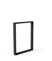 Logo Pied stef noir hauteur table 720 mm - pied de table rectangulaire stef en m�tal h 720 mm - largeur 790 mm 36021