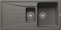 Logo Evier blanco sona - silgranit gris volcan - 527335