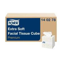 Logo Bo�tes cubes de mouchoirs extra doux 2 plis tork premium 2 plis (30x100) ch570
