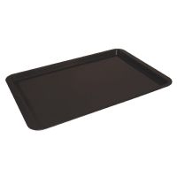Logo Plaque � p�tisserie antiadh�sive en acier carbone vogue 390 x 261mm gd015