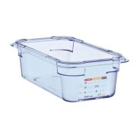 Logo Bo�te herm�tique bleue en abs sans bpa araven gn1/4 100mm gp575