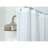 Logo Rideau de douche uni mitre essentials blanc gt798