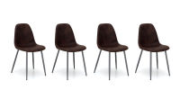 Logo Jules chocolat - lots de 4 assises hauteur table jules avec assise