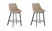 Logo Felix beige - lots de 2 assises hauteur plan felix avec assise tissu
