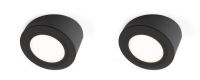 Logo Kit 2 mino noir - kit mino - 2 spots � poser + embase inclin�e coloris