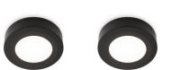 Logo Kit 2 mino noir - kit mino - 2 spots � poser + embase coloris noir +