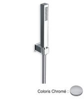 Logo Kit support carre + douchette carre  chrome hydrotherapie - pd64651 chrom?