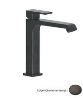 Logo Mitigeur lavabo mi-haut quadri s - qs22775 chrom� noir bross�