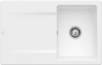 Logo Siluet flat stone white - evier � fleur villeroy & boch 1 bac coloris stone white ev3334 2f rw