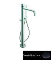 Logo Bain douche triverde monocolonne sur pied sans mecanisme triverde - tv18924 blanc mat