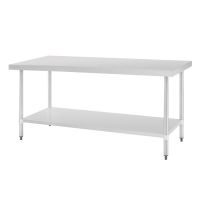 Logo Table en acier inoxydable sans rebord vogue 1800 x 700mm gj504