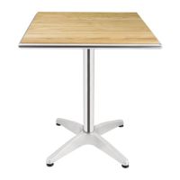 Logo Table carr�e en fr�ne bolero 600mm u430
