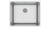 Logo Java inox lisse - cuve sous-plan luisina 1 grand bac coloris inox lisse evsp356il
