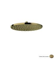 Logo Pomme de douche ronde diametre 30 laiton or rose brosse italy - pd55892 vieux bronze