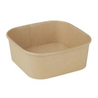 Logo Barquettes carr�es fiesta recyclable 1200ml (lot de 300) hw017