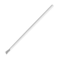 Logo Pailles cuill�res en papier fiesta compostable blanches 210x8mm (lot de 250) hu367